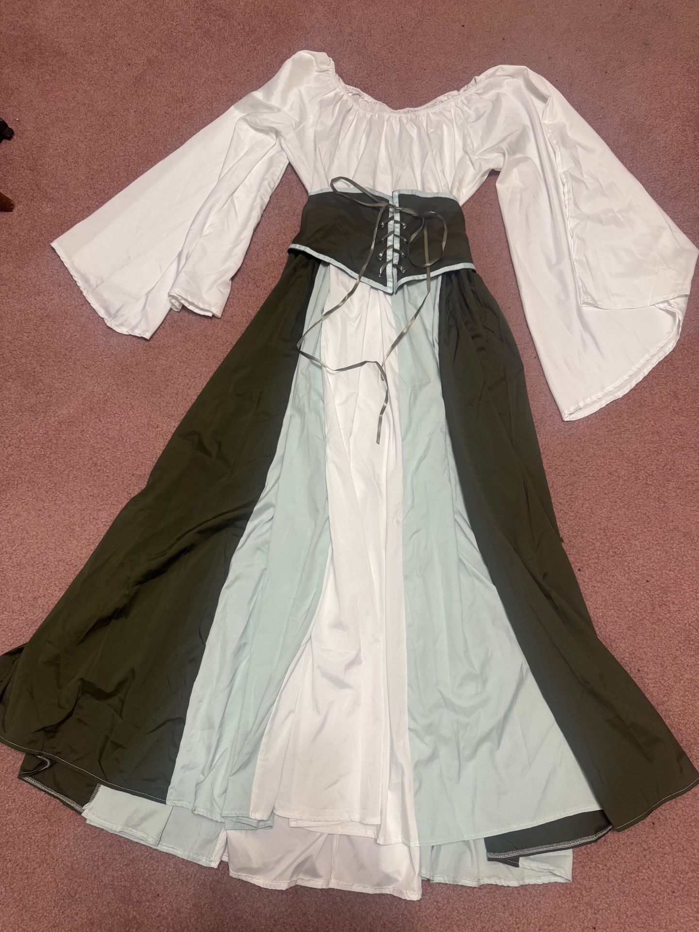 New Medium Renaissance dress costume corset Victorian princess peasant gown