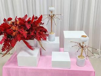 Sputnik Style Candle Holders with Crystal Accents