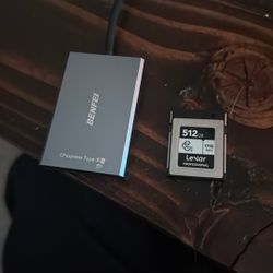 Lexar 512gb Cf Express Type B Card And USB Reader
