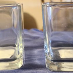 Libbey 5475 3.5" Medium Glass Cube Votive  $2 Each