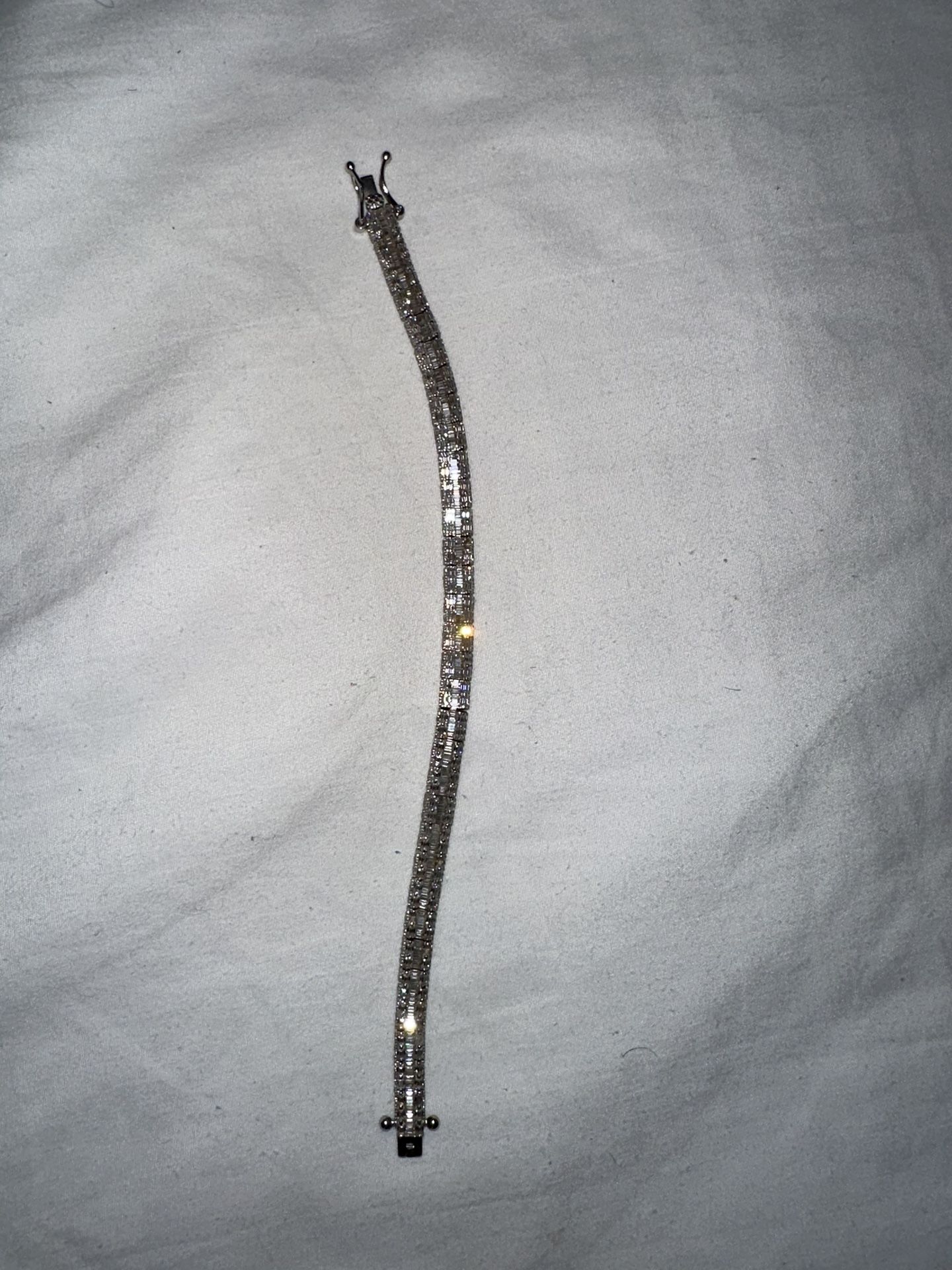 Baguette Mossanite Bracelet