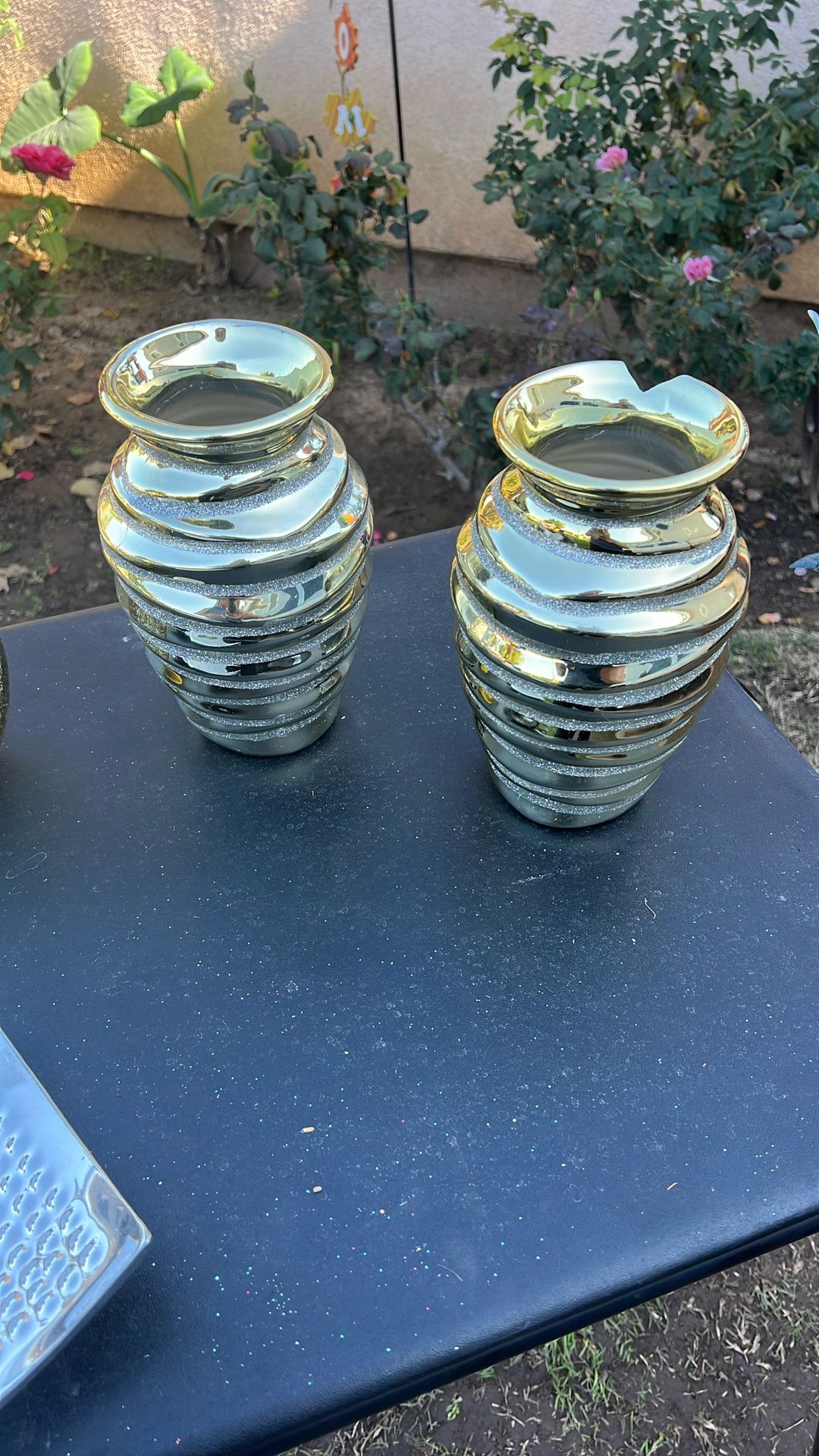 Vase Gold And Silver