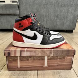 Air Jordan 1 Retro High OG “Black Toe Reimagined” – Men’s Size 10