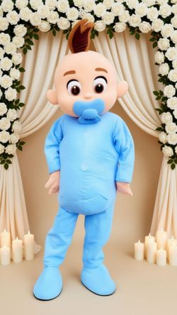 Baby Boy Blue Mascot Costume