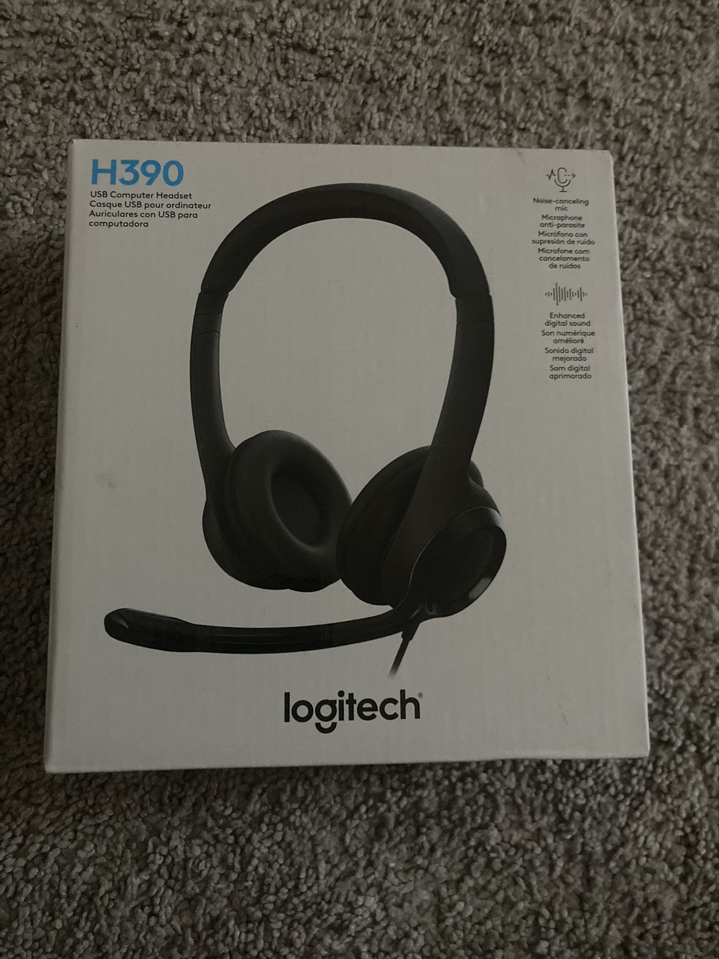 Logitech H390 Computer Mic Headset USB