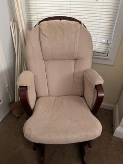 Wood rocking Chair and foot rest