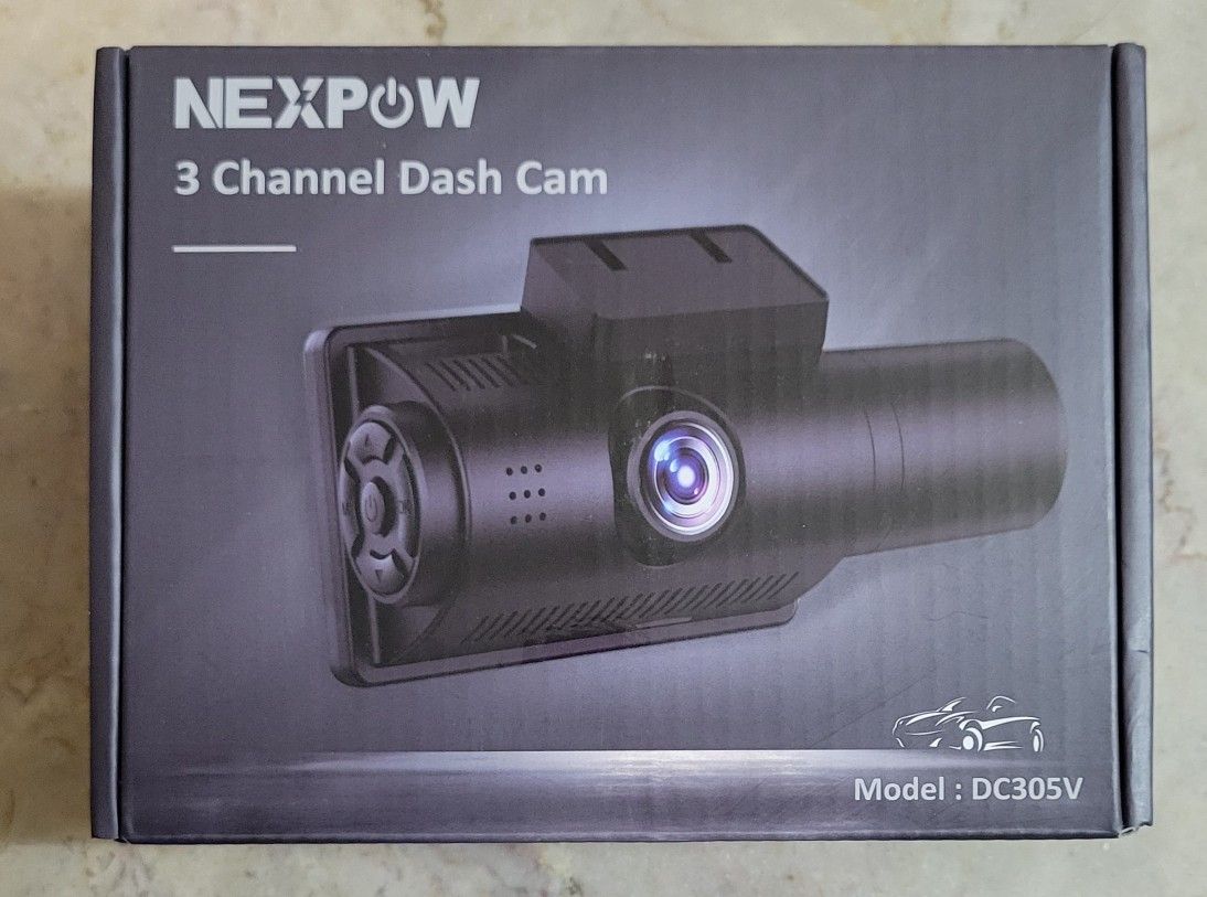 3 Channel 2.5k Dash Camera Triple Car Camera with IR Night Vision