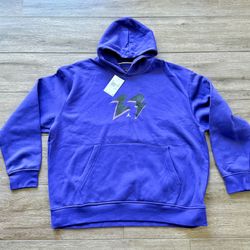 Nike Air Jordan Flight MVP Hoodie Sky J Purple/Sail FB7021-502 Men's Size XXL