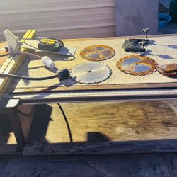 Craftsman Table Saw With Table And Spare Parts 