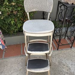 Vintage Cosco Folding Fold Out Step Stool Seat