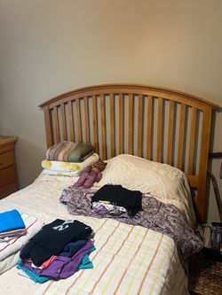 Real Oakwood Bed Set