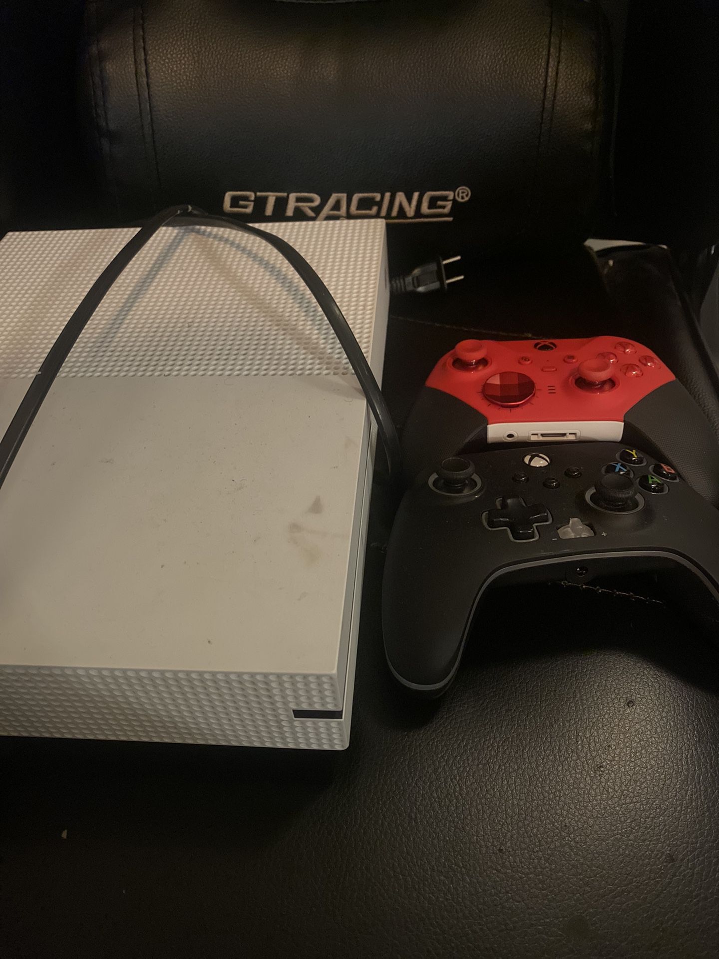 Xbox One S With Elite And Regular Xbox Controller 