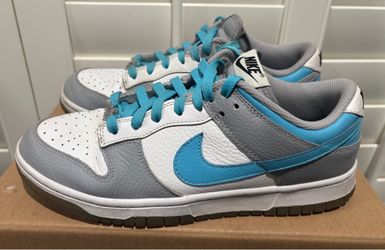 GUC Nike Low Dunk Gray/Blue Sneakers (Women’s Size 9) - $35