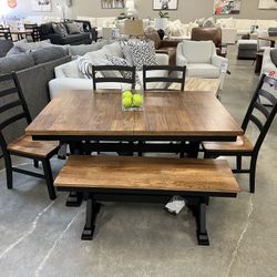 Brand New Dining Table 4 Chairs And Bench