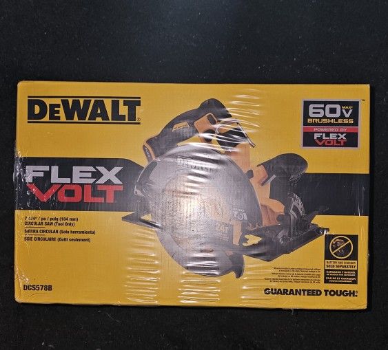 DEWALT
FLEXVOLT 60V MAX Cordless Brushless 7-1/4 in. Circular Saw with Brake (Tool Only)