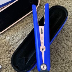 Dyson corrale hair straightener blue blush
