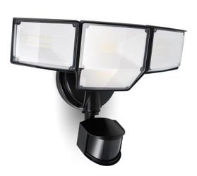 80W 9000LM Security Light Hardwire Motion Sensor Outdoor Lights
4 Head,180° Motion Sensor, 5000K Daylight, IP65 Waterproof,(2662)