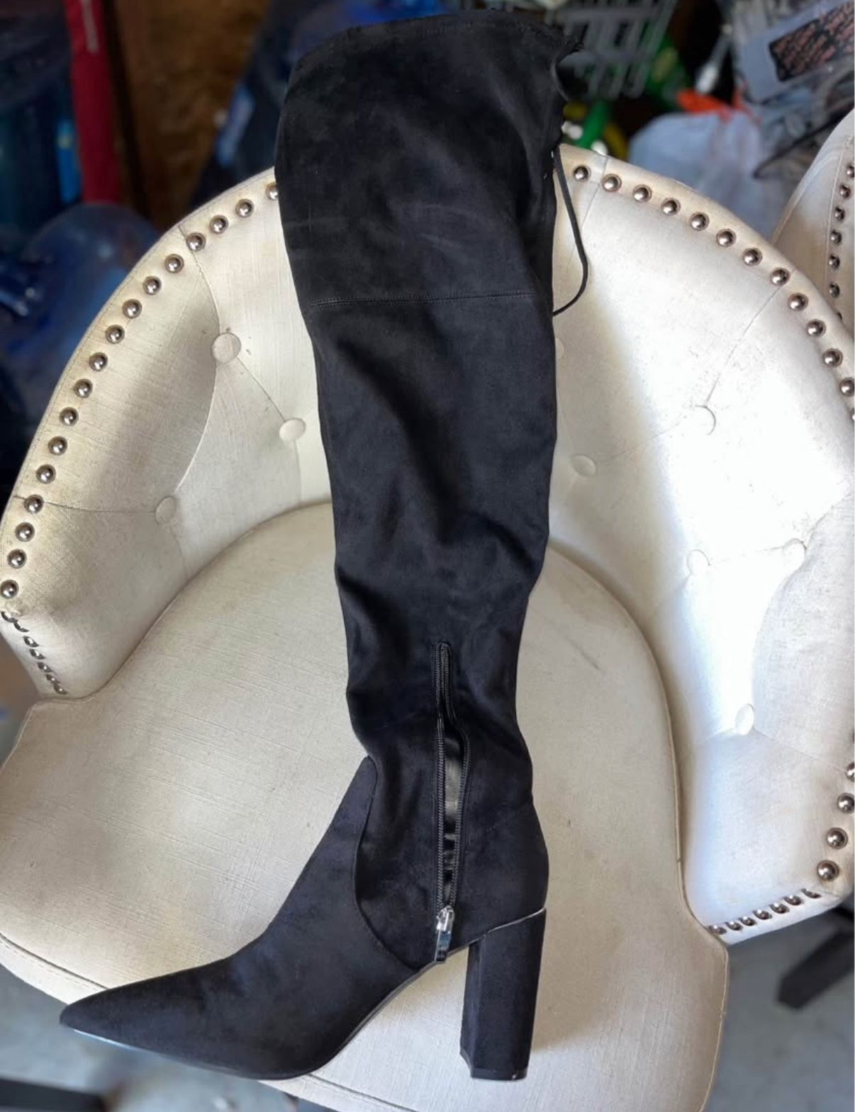 Marc Fisher Black Thigh High Boots