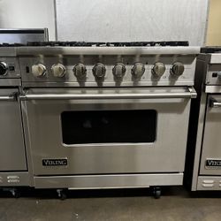 Viking 36” Stainless Steel Dual Fuel Gas Range Stove 