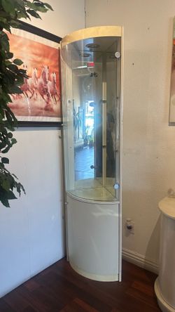 Show case glass with drawer with light
