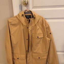 GH Bass & Co Yellow Rain Jacket Size L