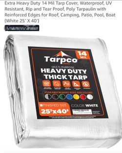 Heavy Duty Large 25 x 40 Tarp