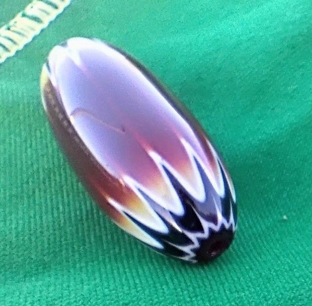 TEMPORARY DISCOUNT THRU 11/26 Art Seymour Handmade Chevron Bead Approx 2" Long Reg. $225