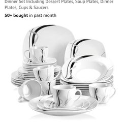 NEW VEWEET Series Fiona 30-Piece Dinnerware Set