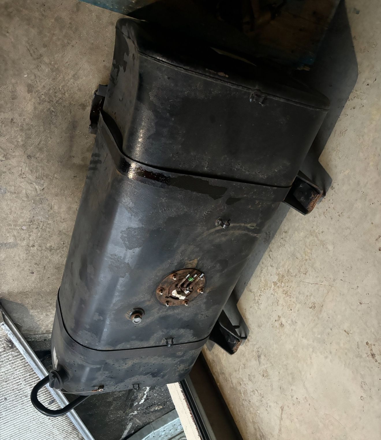 Selling a used OEM fuel tank removed from a GMC C5500 TopKick.