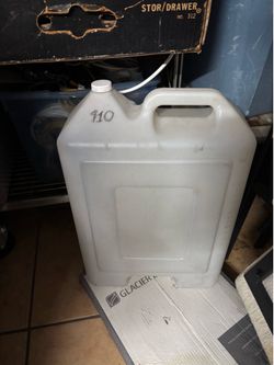 Large White Portable Plastic Water Container