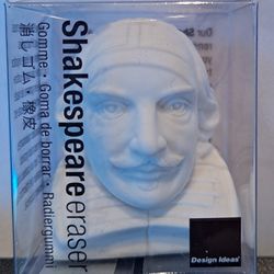 Design Ideas Shakespeare Eraser, 1.4" x 1.3" x 1.7" 