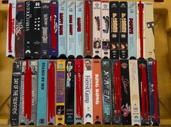 VHS- horror, classics, music