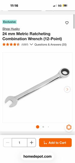 24mm Metric Combination Wrench