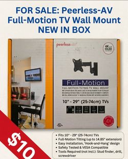 Full motion TV mount