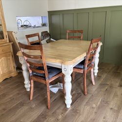 Farm House Dining Room Table And Chairs
