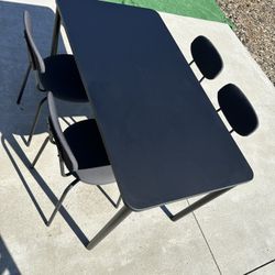 Dining table set w/ four chairs