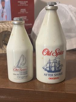 Old Spice Original Cologne & After Shave Bottles