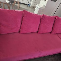 Pink couch