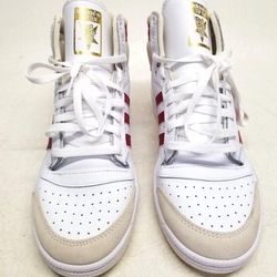 New-Adidas Top Ten High 'White Team Victory Red' Sneakers - Size 10.5