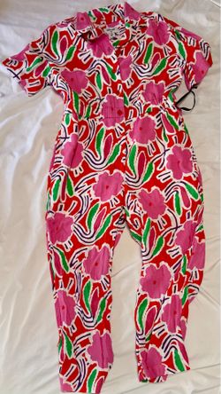 Diane Von Furstenberg Floral Jumpsuit, New With Tags