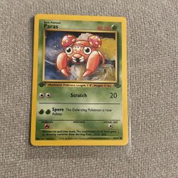 Pokemon Paras 1st Edition