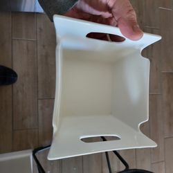 Vintage White Porcelain China"Hotel"Retro Lq Square Two Handle Bowl 