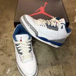 Jordan 3 Retro True Blue Size 11.5M Pre Owned 
