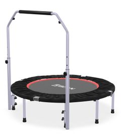 Mini trampoline with foldable base