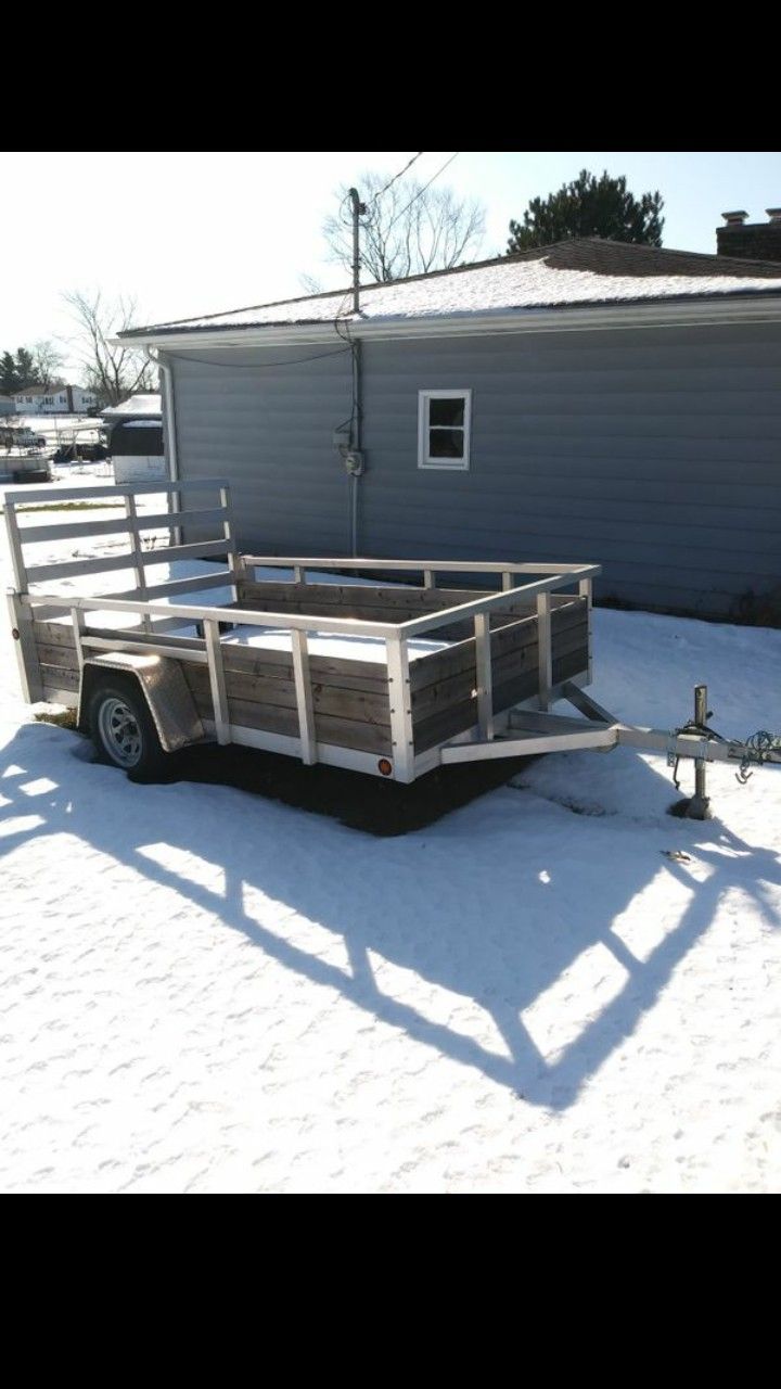 12 ft aluminum trailer drop ramp