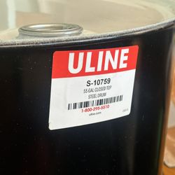 Uline 55 GAL Closed Top Steel Drum