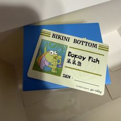 Pop Mart Bikini Bottom Buddies Whimsical Plush Dopey Fish Plush Pendant