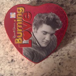 Elvis Presley Russell Stover Burning Love Tin Can
