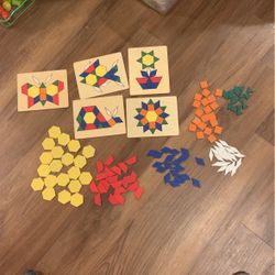 Melissa and Doug Wooden Pattern Blocks
