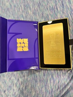 FIFA World Cup 2026 Gold Metal Collectible Card